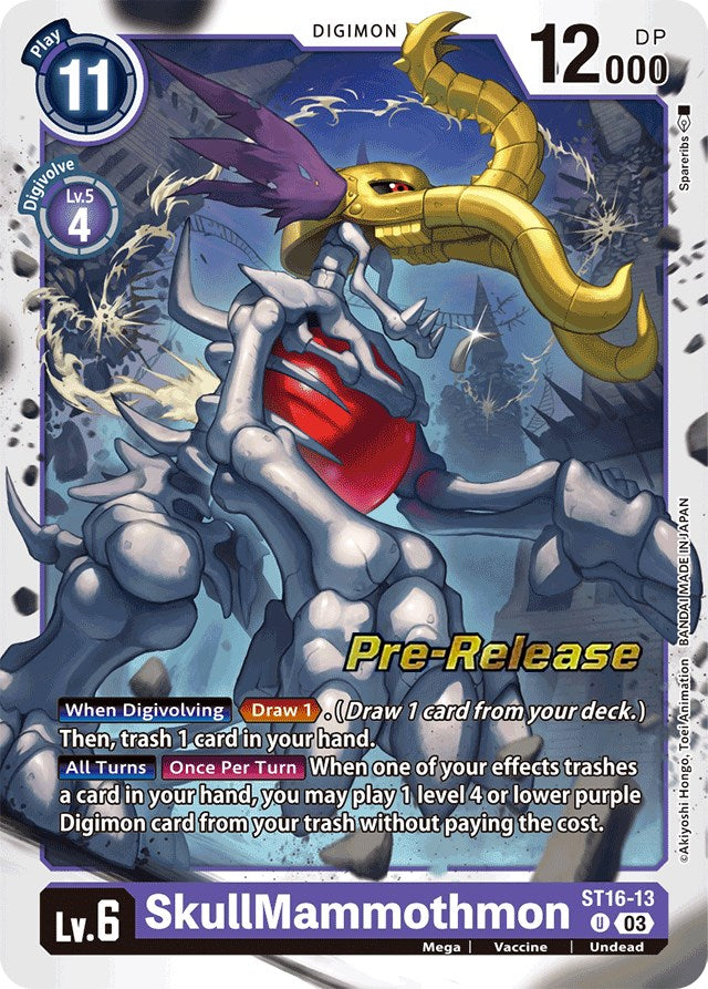 SkullMammothmon [ST16-13] [Starter Deck: Wolf of Friendship Pre-Release Cards] | Tables and Towers