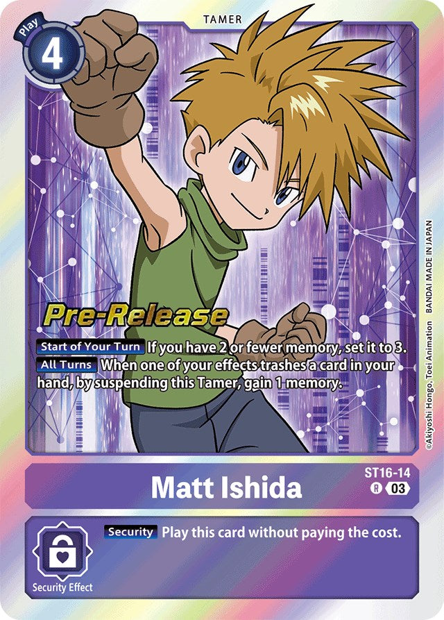 Matt Ishida [ST16-14] [Starter Deck: Wolf of Friendship Pre-Release Cards] | Tables and Towers