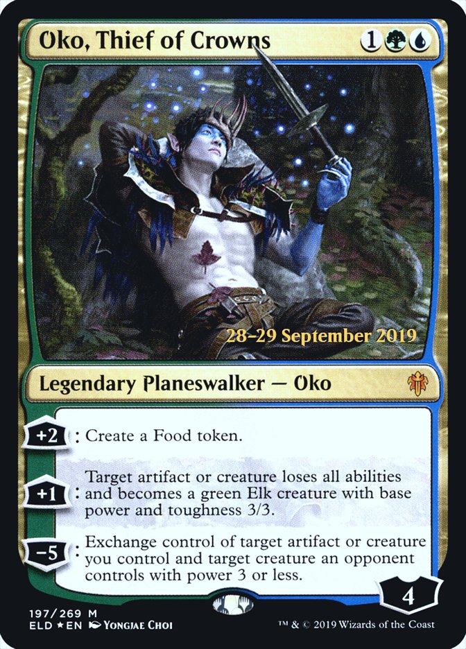 Oko, Thief of Crowns [Throne of Eldraine Prerelease Promos] | Tables and Towers