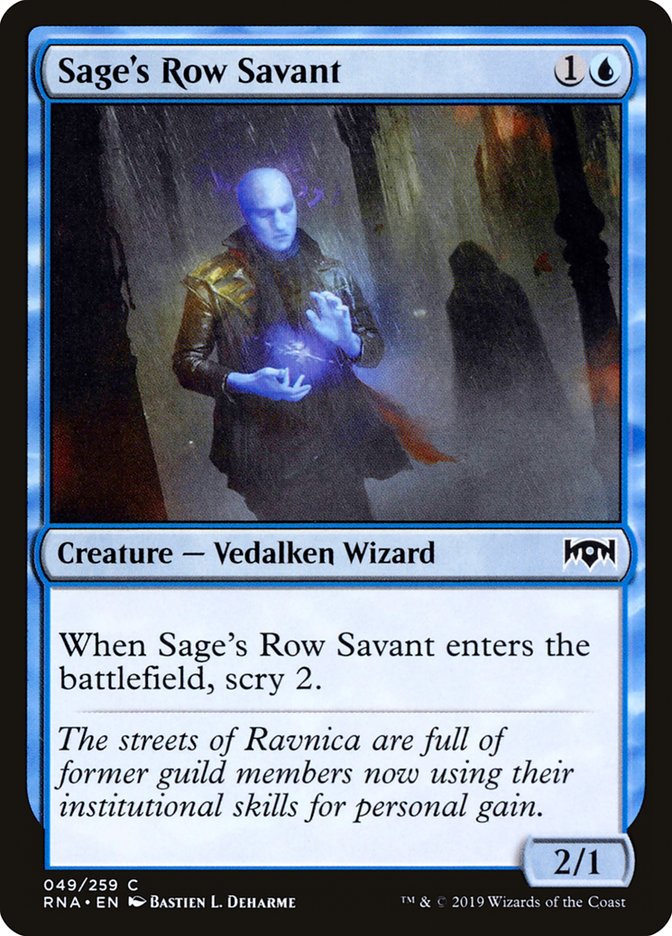 Sage's Row Savant [Ravnica Allegiance] | Tables and Towers