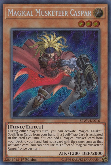 Magical Musketeer Caspar [SPWA-EN016] Secret Rare | Tables and Towers