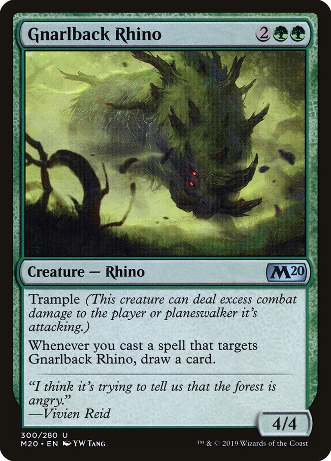 Gnarlback Rhino [Core Set 2020] | Tables and Towers