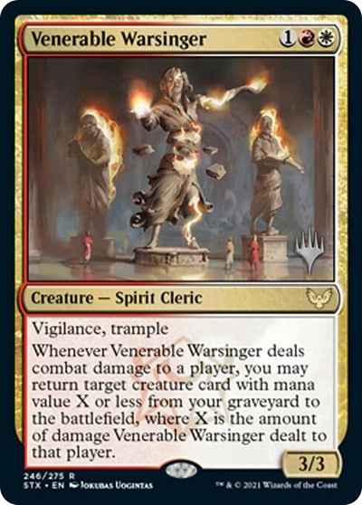 Venerable Warsinger (Promo Pack) [Strixhaven: School of Mages Promos] | Tables and Towers