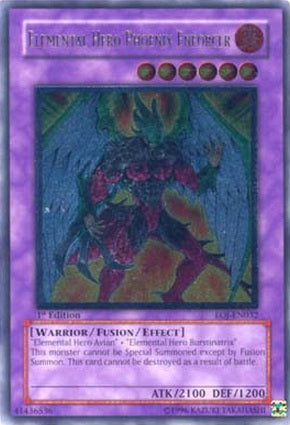 Elemental Hero Phoenix Enforcer [EOJ-EN032] Ultimate Rare | Tables and Towers