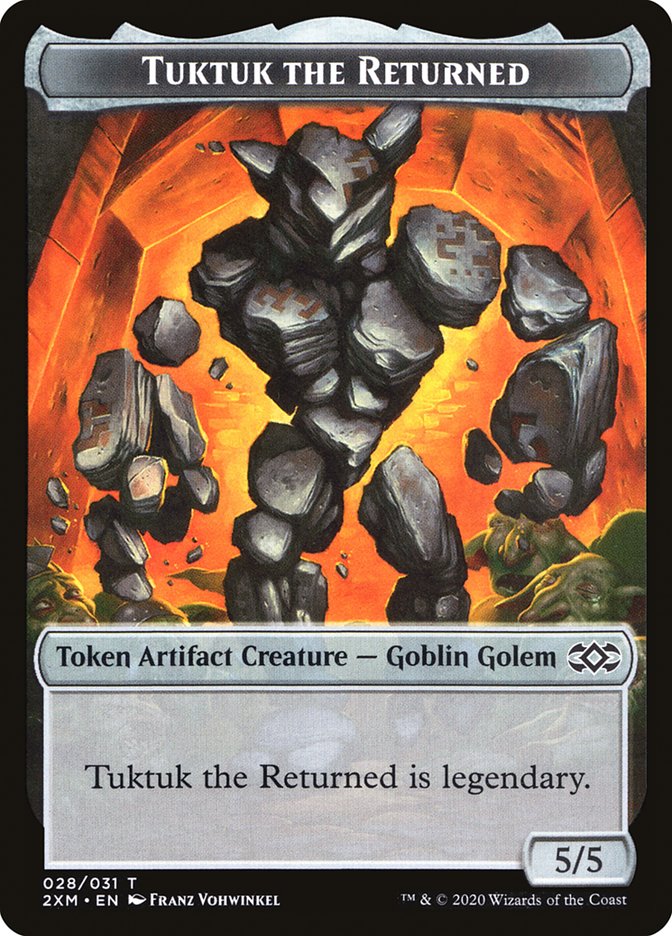 Elephant // Tuktuk the Returned Double-Sided Token [Double Masters Tokens] | Tables and Towers