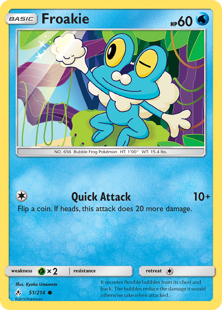 Froakie (51/214) [Sun & Moon: Unbroken Bonds] | Tables and Towers