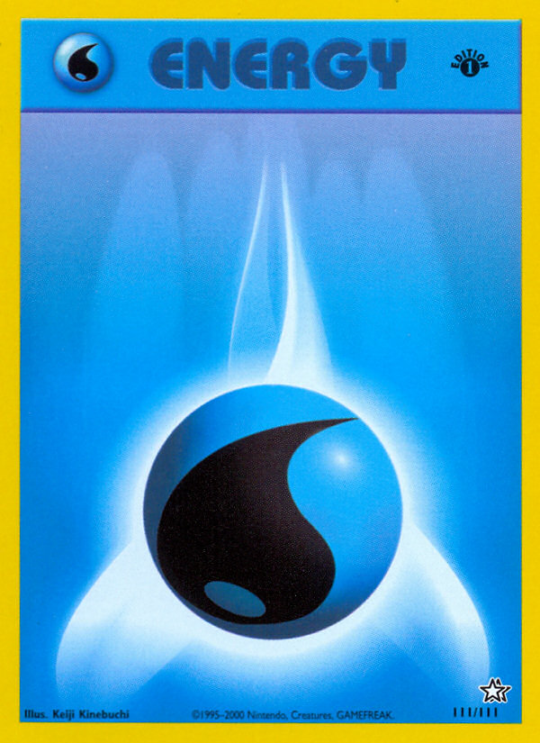 Water Energy (111/111) [Neo Genesis 1st Edition] | Tables and Towers