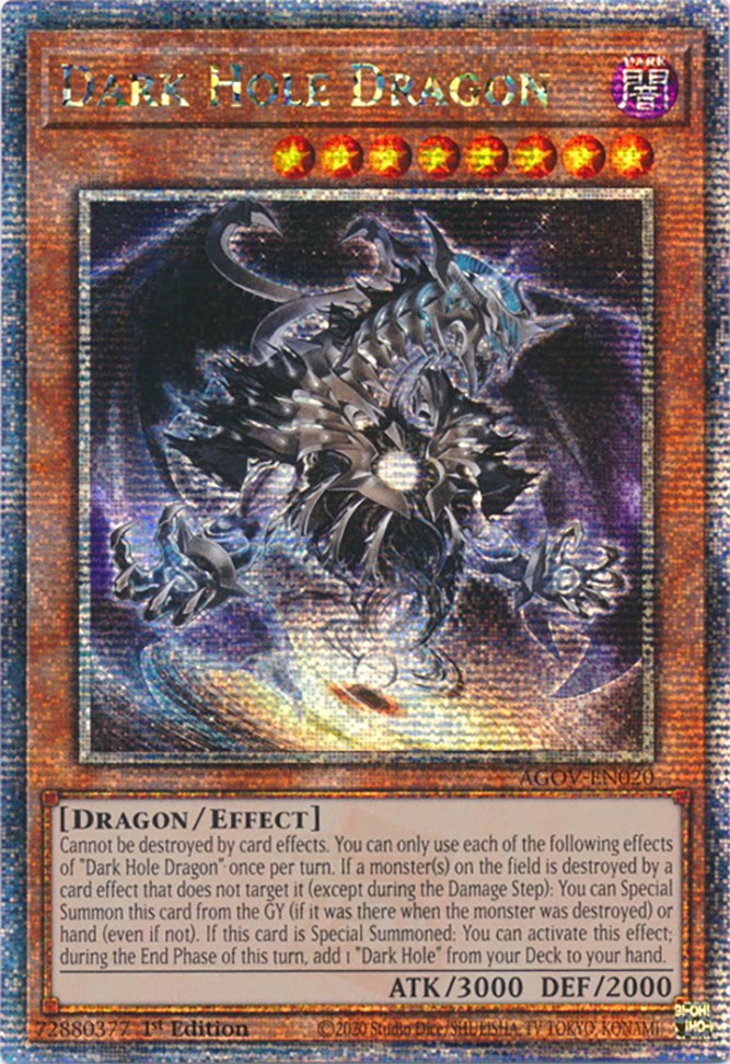 Dark Hole Dragon (Quarter Century Secret Rare) [AGOV-EN020] Quarter Century Secret Rare | Tables and Towers