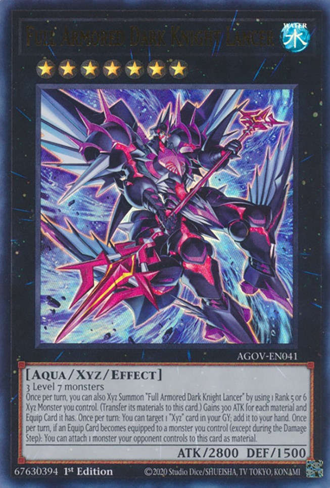 Full Armored Dark Knight Lancer [AGOV-EN041] Ultra Rare | Tables and Towers