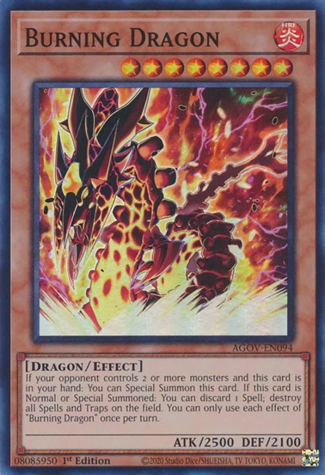 Burning Dragon [AGOV-EN094] Super Rare | Tables and Towers