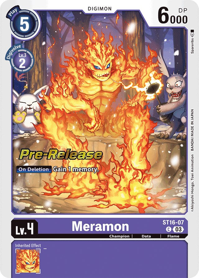 Meramon [ST16-07] [Starter Deck: Wolf of Friendship Pre-Release Cards] | Tables and Towers