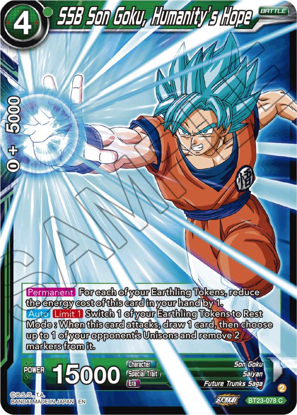 SSB Son Goku, Humanity's Hope (BT23-078) [Perfect Combination] | Tables and Towers