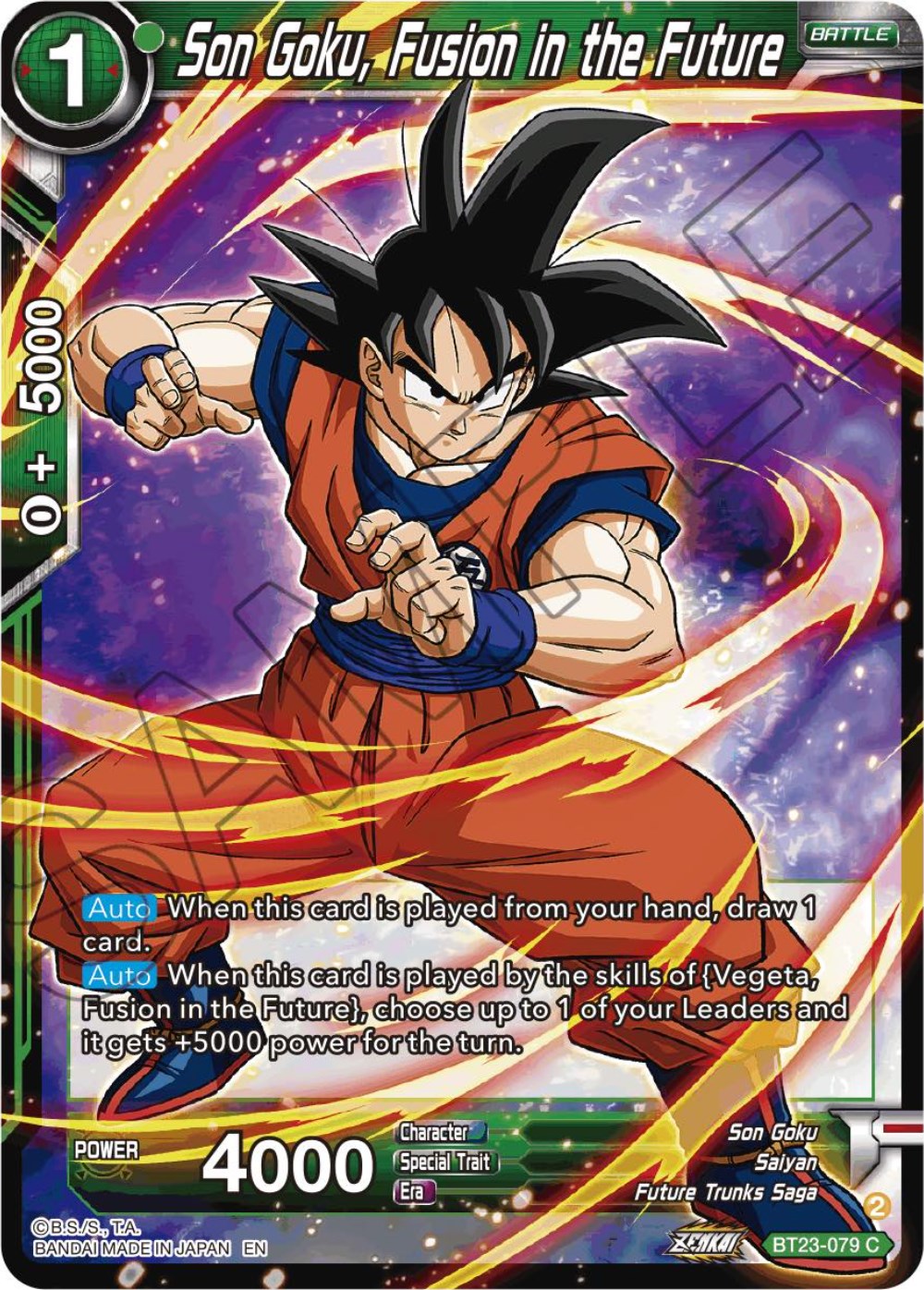 Son Goku, Fusion in the Future (BT23-079) [Perfect Combination] | Tables and Towers