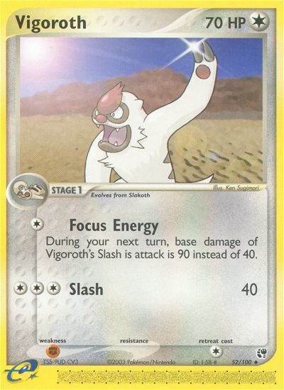 Vigoroth (52/100) [EX: Sandstorm] | Tables and Towers