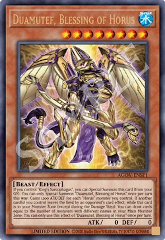 Duamutef, Blessing of Horus (AGOV-ENSP1) [AGOV-ENSP1] Ultra Rare | Tables and Towers