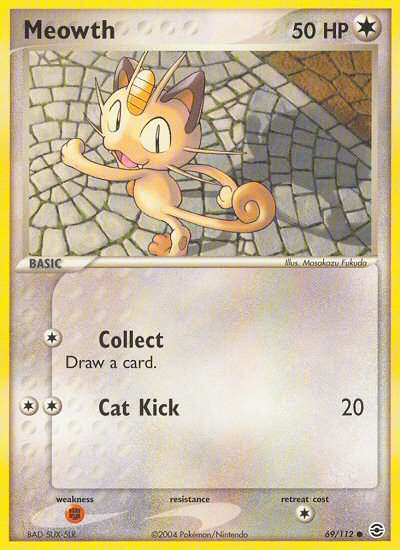 Meowth (69/112) [EX: FireRed & LeafGreen] | Tables and Towers