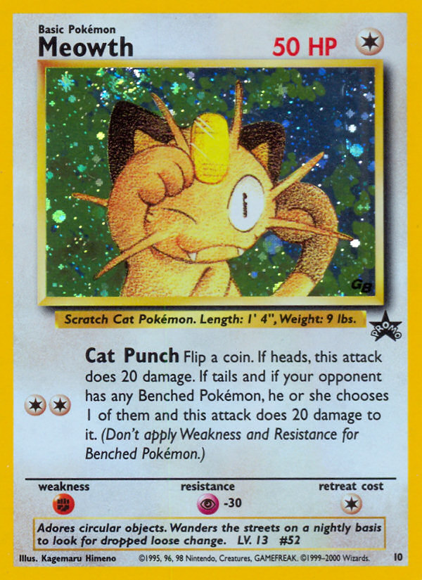 Meowth (10) [Wizards of the Coast: Black Star Promos] | Tables and Towers