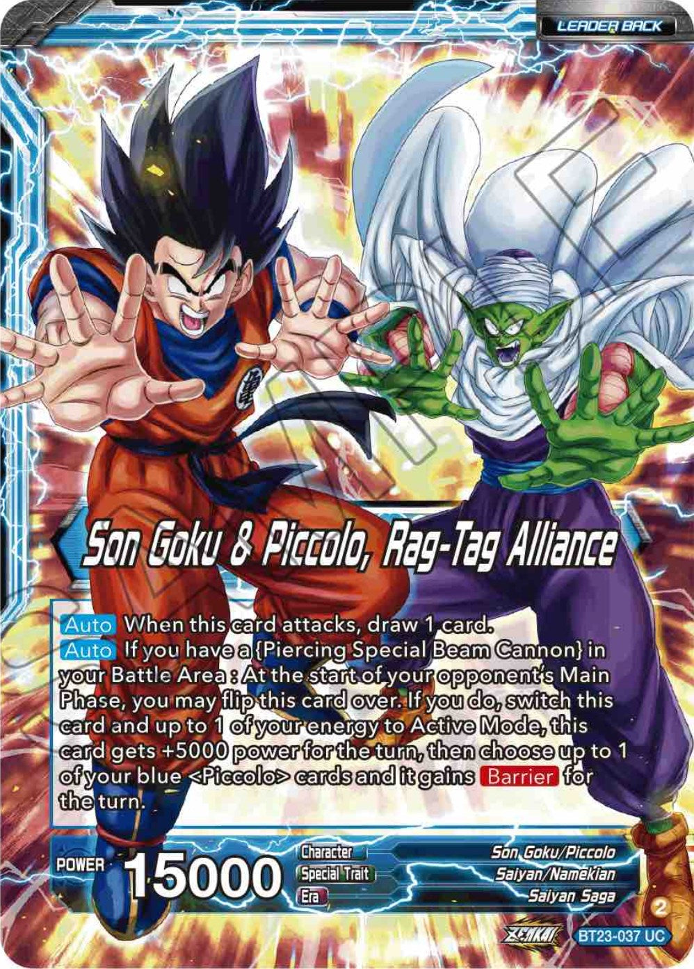 Son Goku // Son Goku & Piccolo, Rag-Tag Alliance (BT23-037) [Perfect Combination] | Tables and Towers