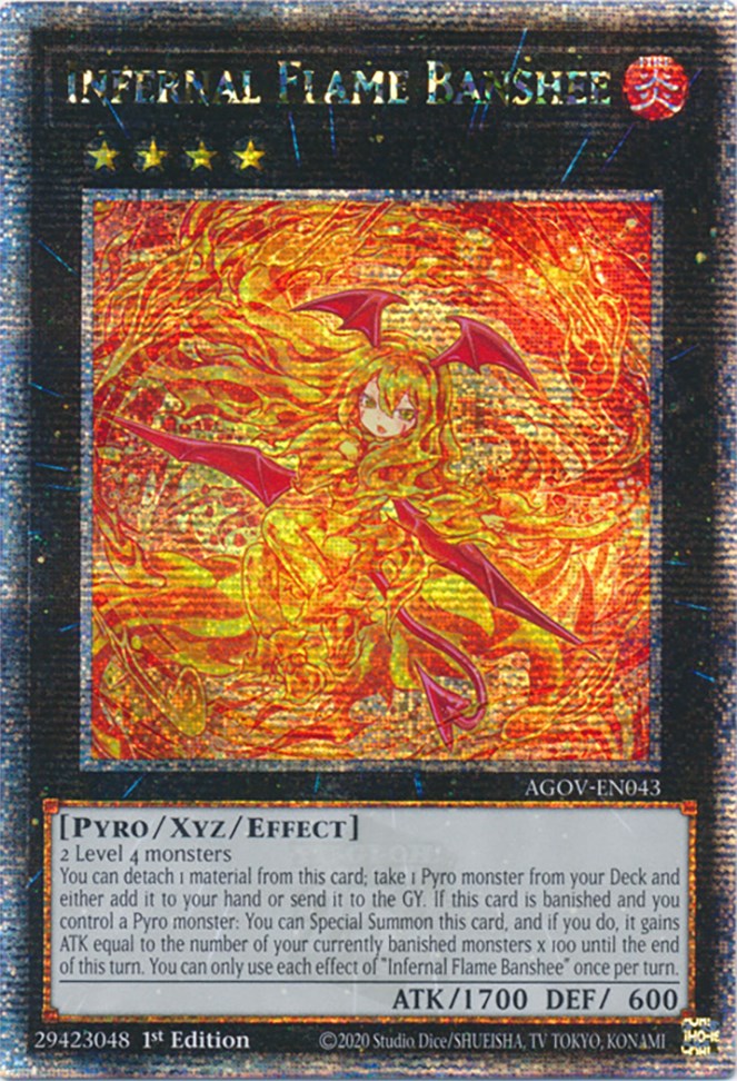 Infernal Flame Banshee (Quarter Century Secret Rare) [AGOV-EN043] Quarter Century Secret Rare | Tables and Towers