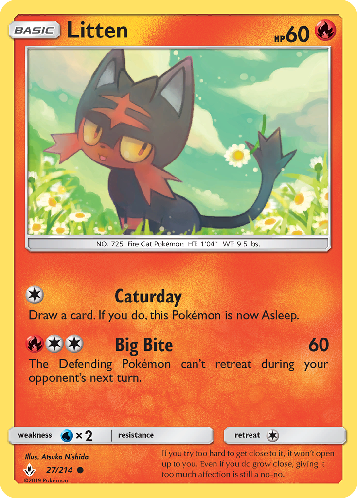 Litten (27/214) [Sun & Moon: Unbroken Bonds] | Tables and Towers