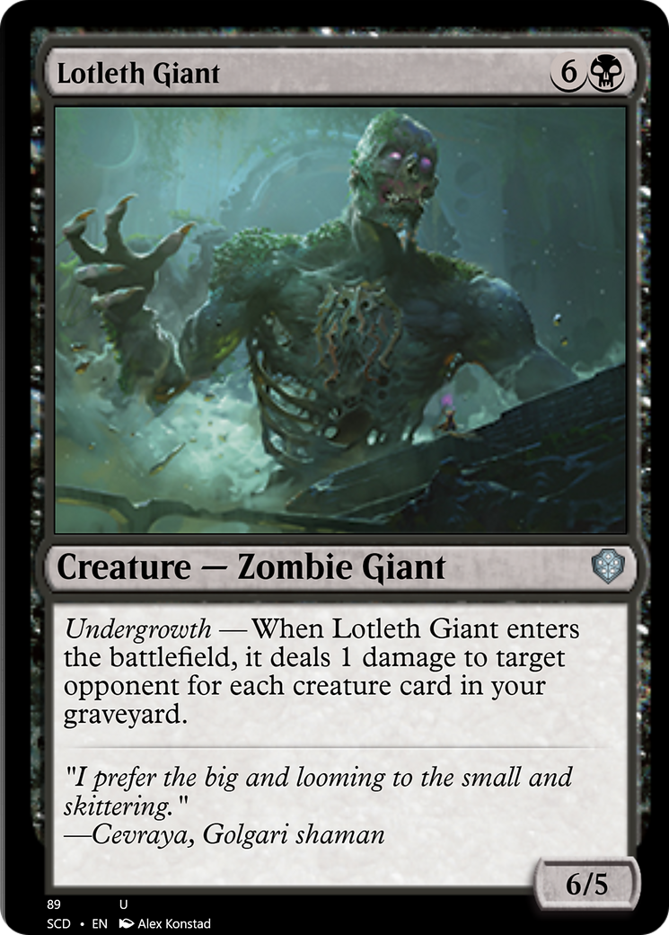 Lotleth Giant [Starter Commander Decks] | Tables and Towers