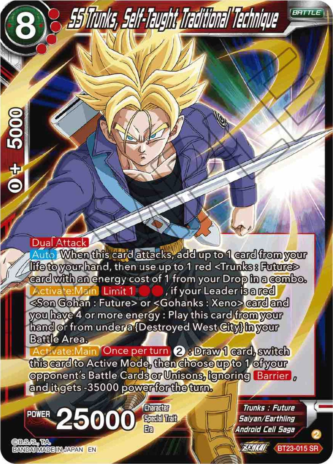 SS Trunks, Self-Taught Traditional Technique (BT23-015) [Perfect Combination] | Tables and Towers