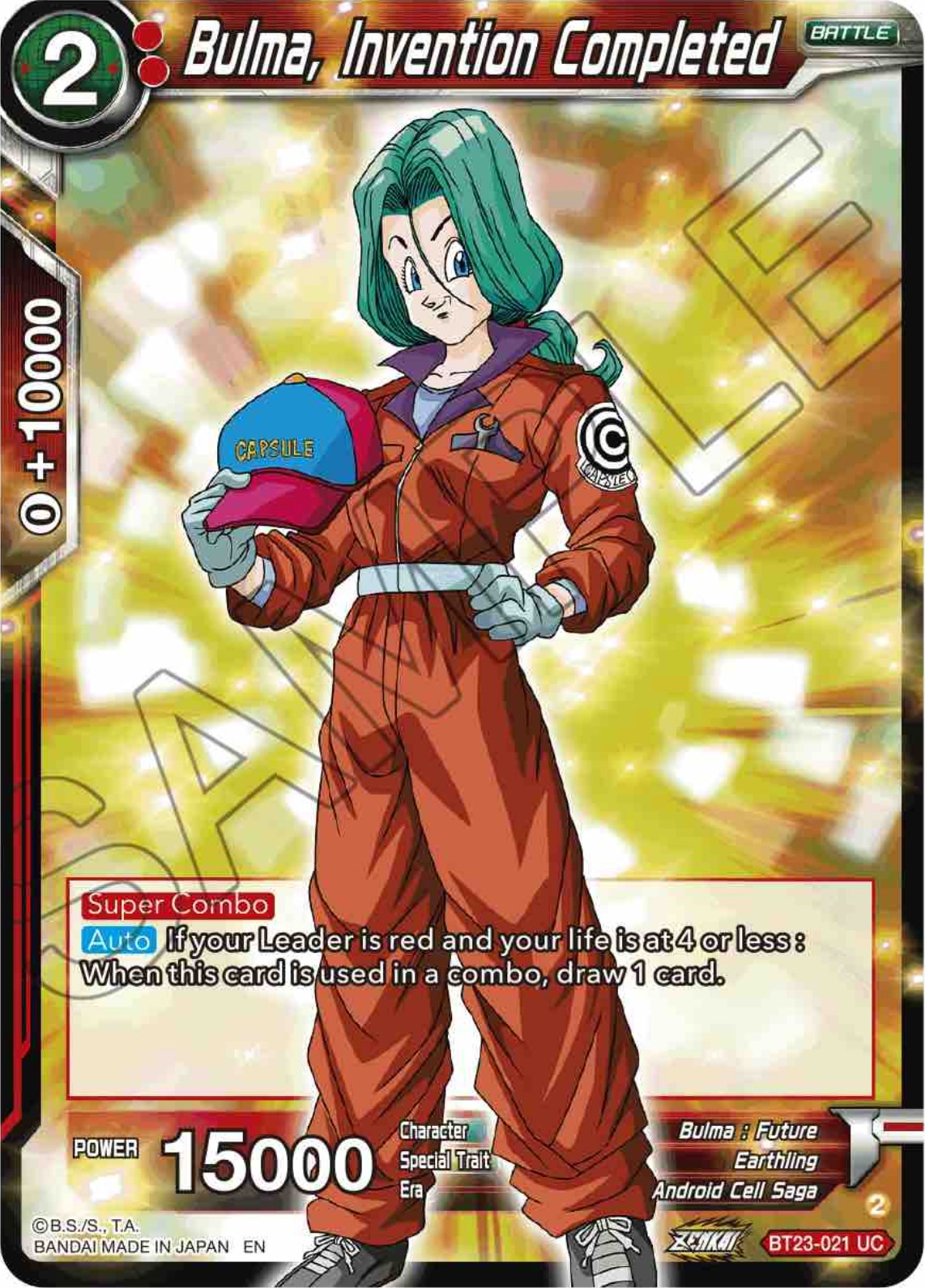 Bulma, Invention Completed (BT23-021) [Perfect Combination] | Tables and Towers