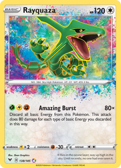 Rayquaza (138/185) [Sword & Shield: Vivid Voltage] | Tables and Towers