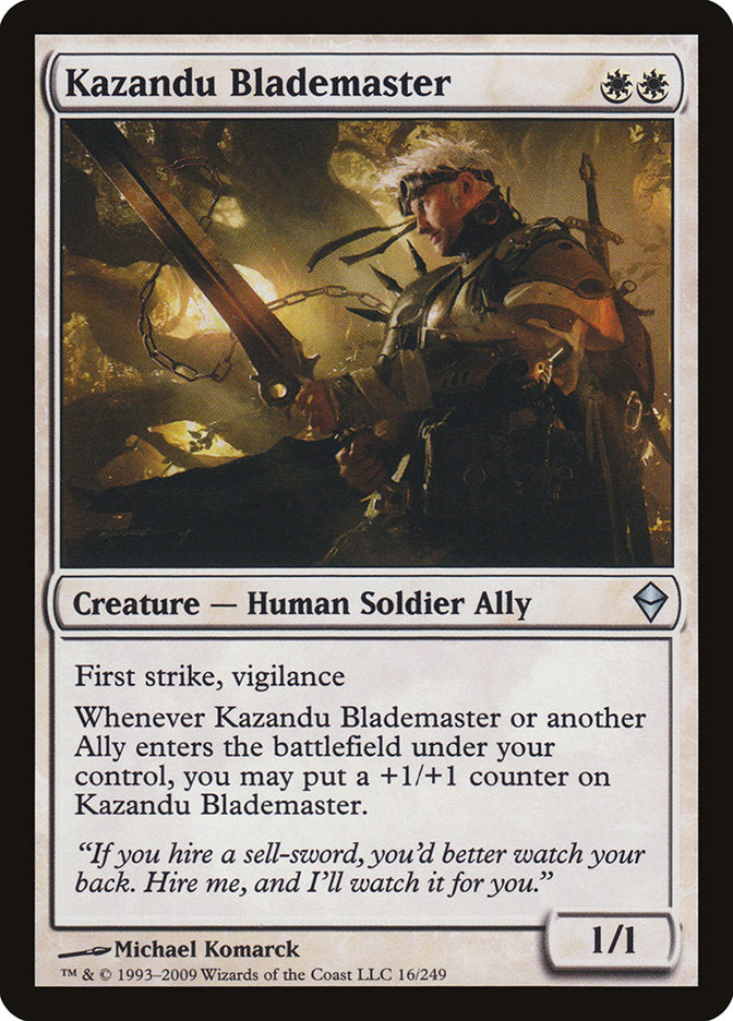 Kazandu Blademaster [Zendikar] | Tables and Towers