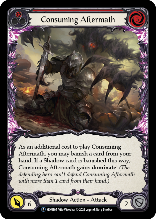 Consuming Aftermath (Red) [U-MON195] (Monarch Unlimited)  Unlimited Normal | Tables and Towers