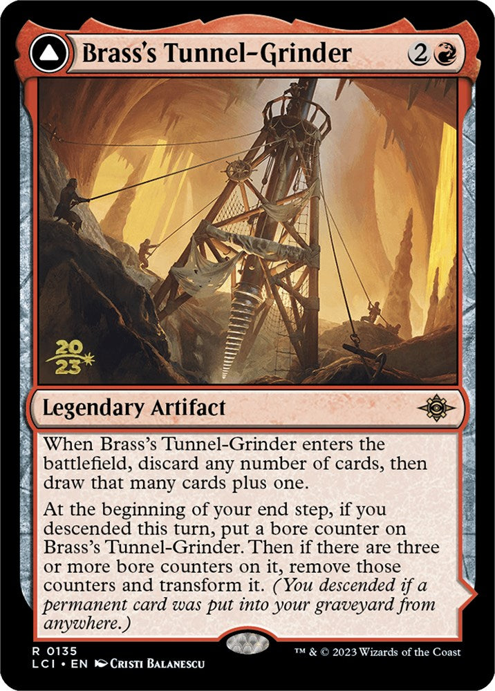 Brass's Tunnel-Grinder // Tecutlan, the Searing Rift [The Lost Caverns of Ixalan Prerelease Cards] | Tables and Towers