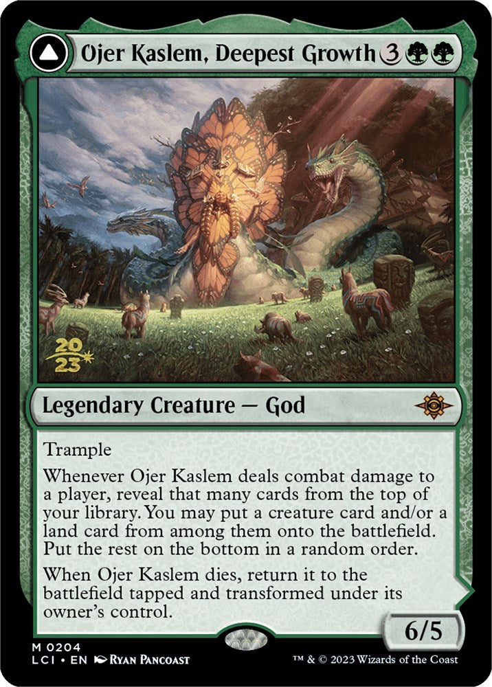 Ojer Kaslem, Deepest Growth // Temple of Cultivation [The Lost Caverns of Ixalan Prerelease Cards] | Tables and Towers