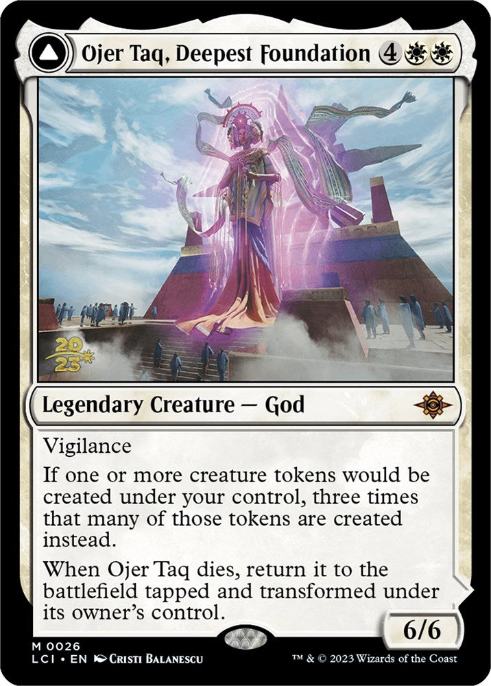 Ojer Taq, Deepest Foundation // Temple of Civilization [The Lost Caverns of Ixalan Prerelease Cards] | Tables and Towers