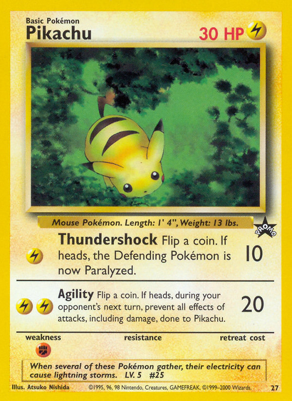 Pikachu (27) [Wizards of the Coast: Black Star Promos] | Tables and Towers