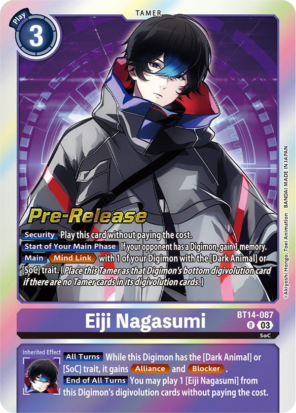 Eiji Nagasumi [BT14-087] [Blast Ace Pre-Release Cards] | Tables and Towers