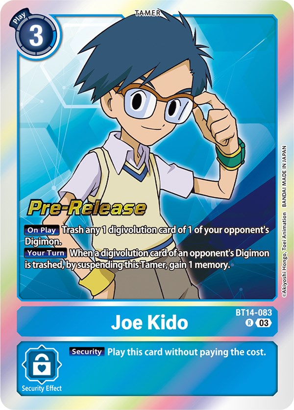 Joe Kido [BT14-083] [Blast Ace Pre-Release Cards] | Tables and Towers