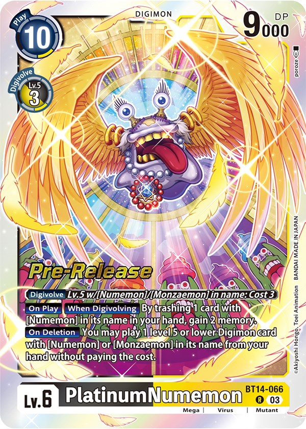 PlatinumNumemon [BT14-066] [Blast Ace Pre-Release Cards] | Tables and Towers