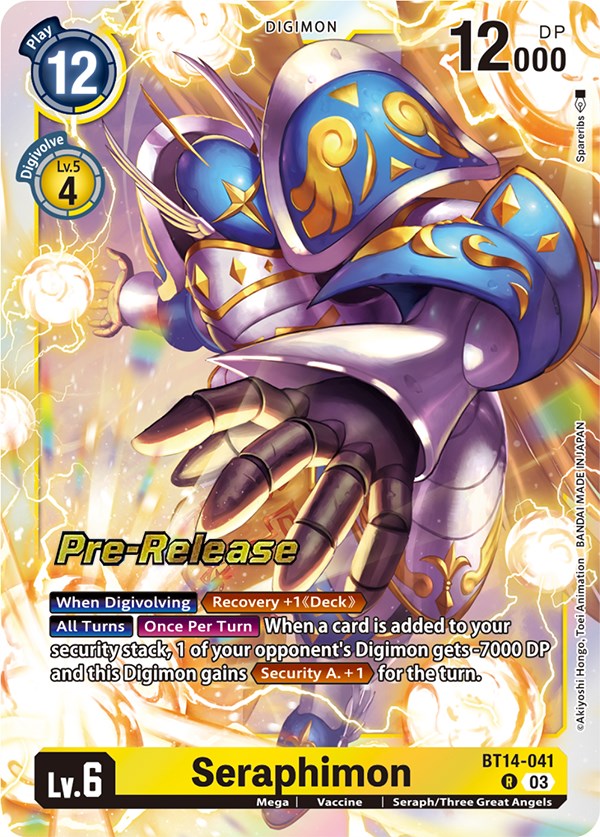 Seraphimon [BT14-041] [Blast Ace Pre-Release Cards] | Tables and Towers