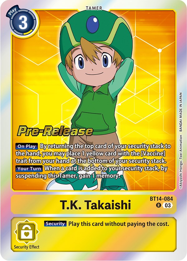 T.K. Takaishi [BT14-084] [Blast Ace Pre-Release Cards] | Tables and Towers