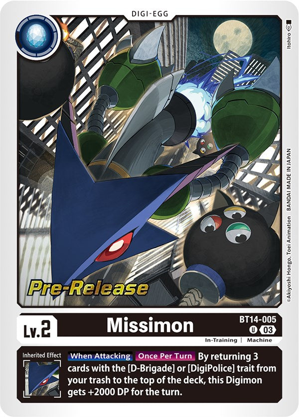 Missimon [BT14-005] [Blast Ace Pre-Release Cards] | Tables and Towers