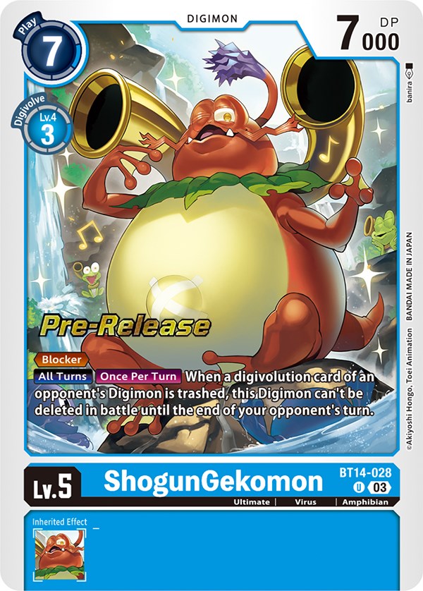 ShogunGekomon [BT14-028] [Blast Ace Pre-Release Cards] | Tables and Towers