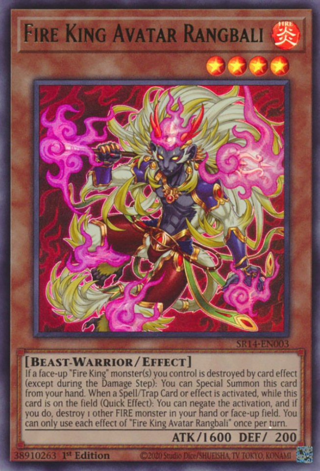 Fire King Avatar Rangbali [SR14-EN003] Ultra Rare | Tables and Towers