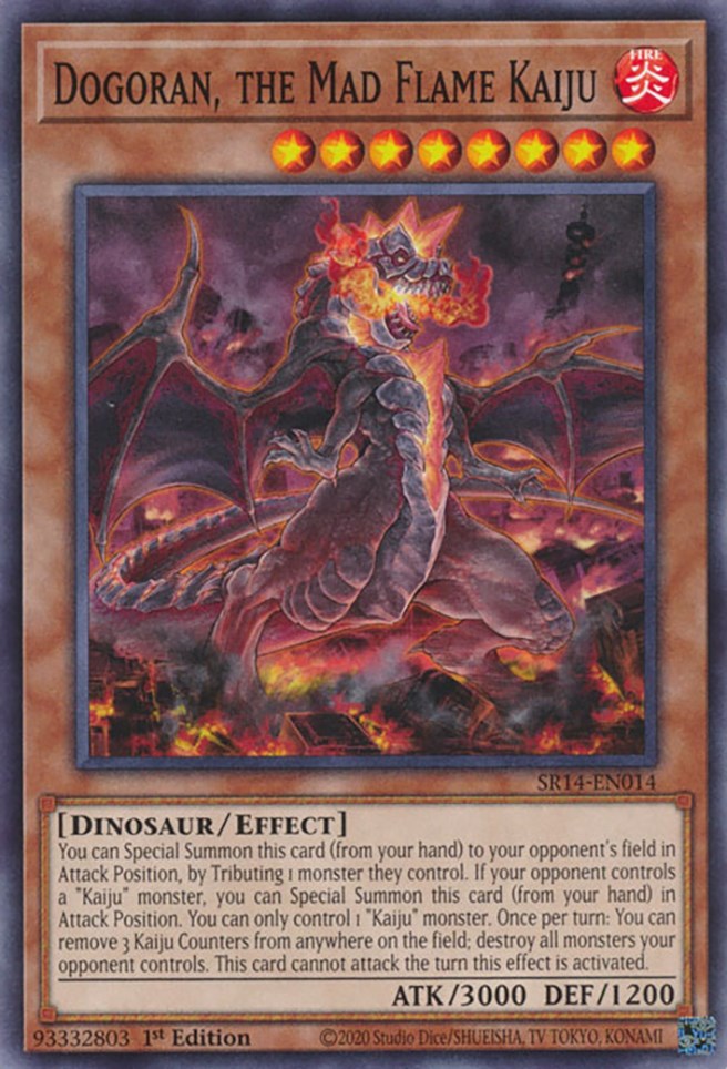 Dogoran, the Mad Flame Kaiju [SR14-EN014] Common | Tables and Towers