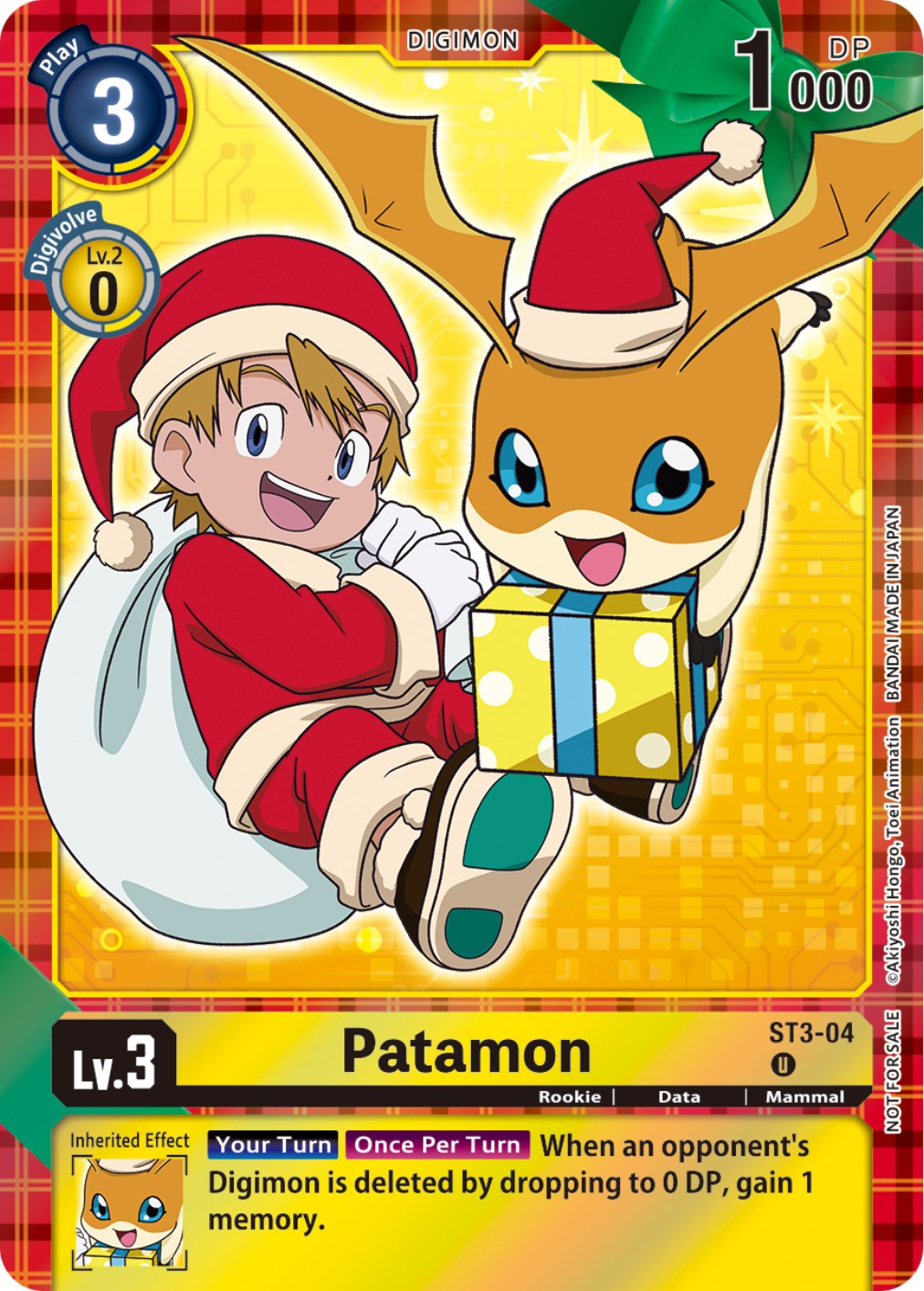 Patamon [ST3-04] (Winter Holiday 2023) [Starter Deck: Heaven's Yellow] | Tables and Towers