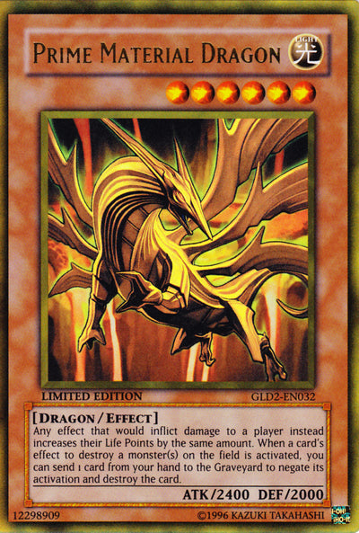 Prime Material Dragon [GLD2-EN032] Ultra Rare | Tables and Towers