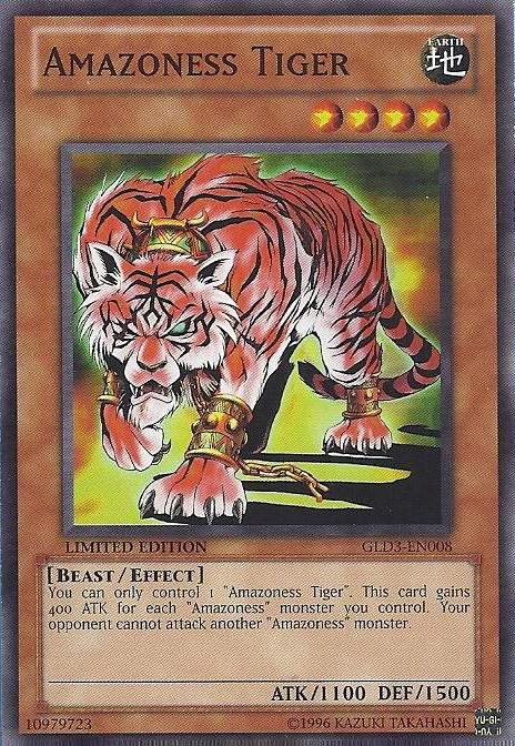 Amazoness Tiger [GLD3-EN008] Common | Tables and Towers