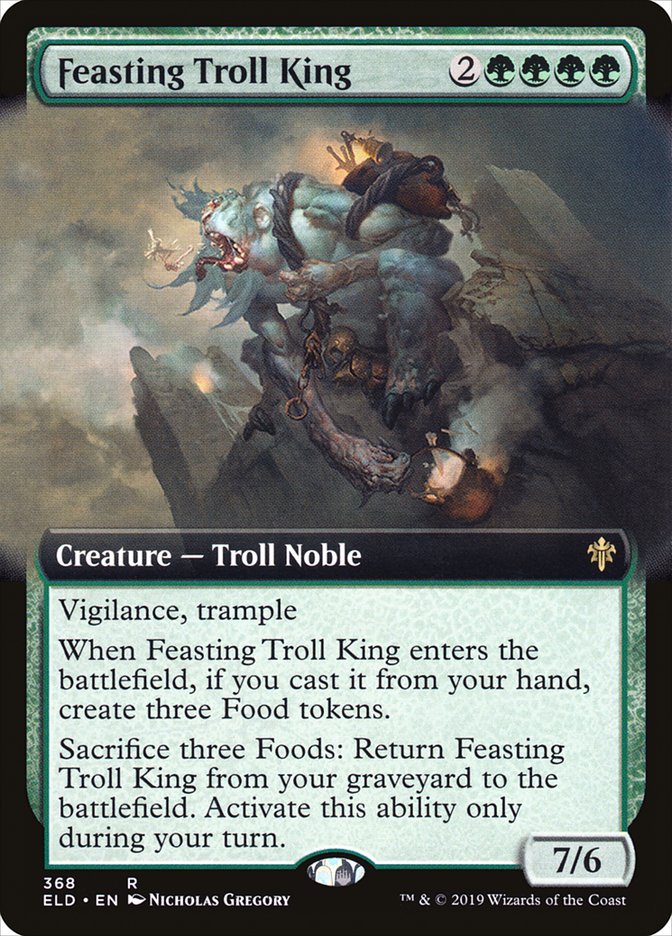 Feasting Troll King (Extended Art) [Throne of Eldraine] | Tables and Towers