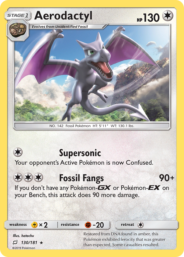 Aerodactyl (130/181) [Sun & Moon: Team Up] | Tables and Towers