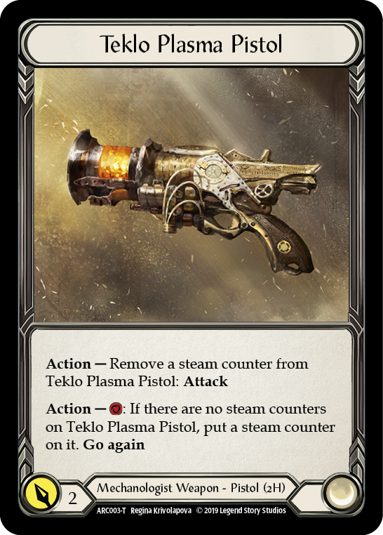 Runechant // Teklo Plasma Pistol [ARC112-T // ARC003-T] (Arcane Rising)  1st Edition Normal | Tables and Towers