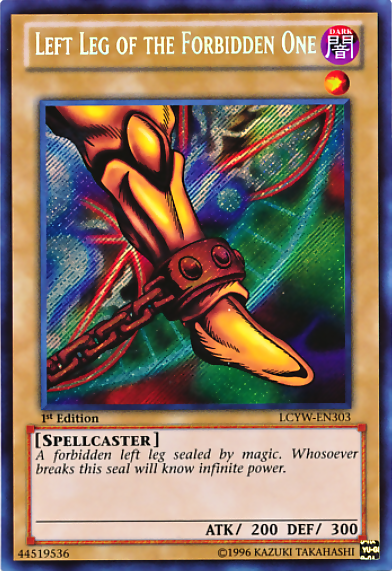 Left Leg of the Forbidden One [LCYW-EN303] Secret Rare | Tables and Towers